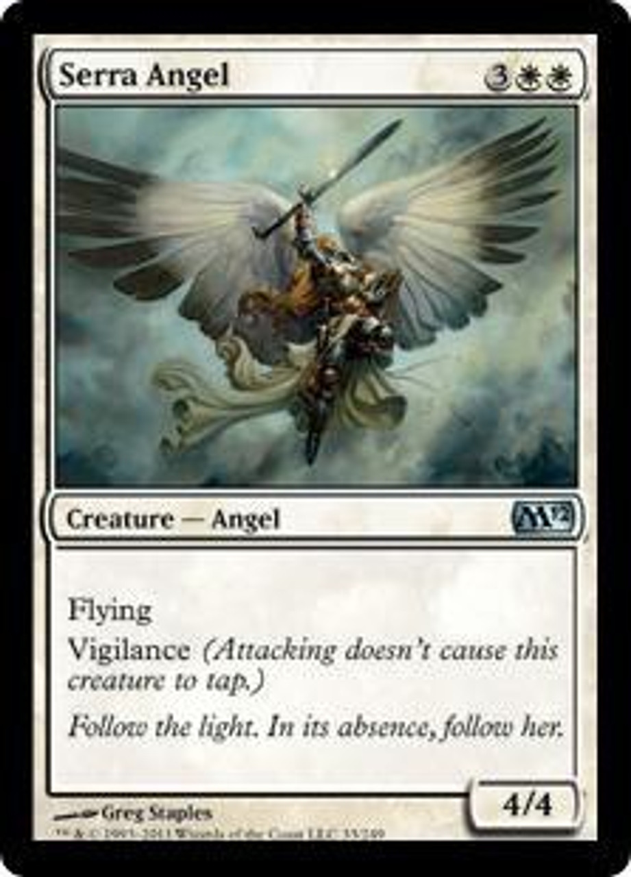 Magic The Gathering 2012 Core Set Single Card Uncommon Serra Angel 33 Toywiz - angel core roblox