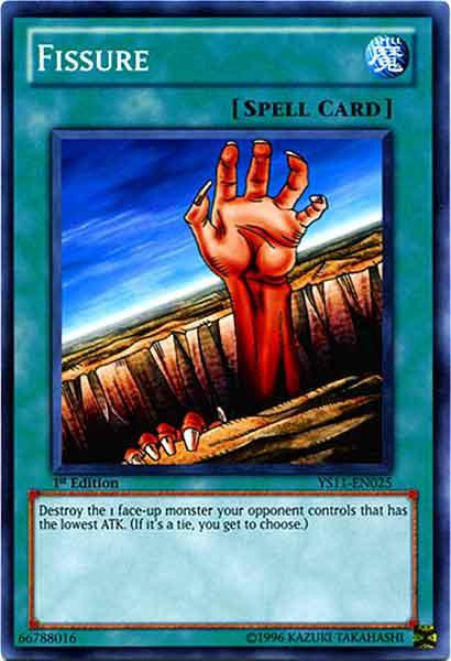 YuGiOh Zexal Dawn of the Xyz Single Card Common Fissure YS11EN025 ToyWiz