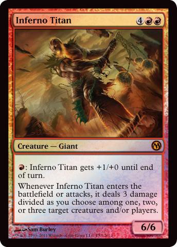 Magic: The Gathering - Inferno Titan (M12) - Carta Mythic Rare - 6