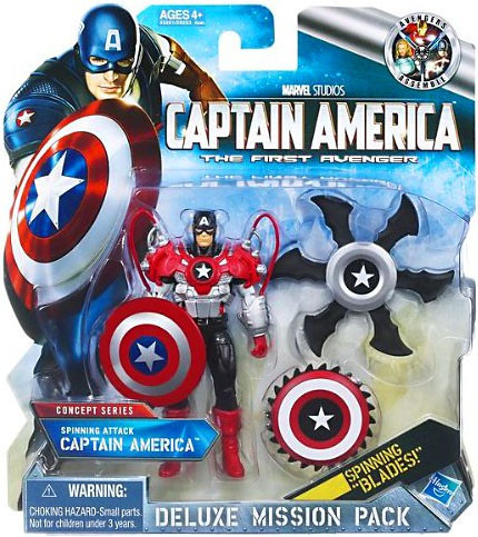 MARVEL - The First Avenger Night Mission Captain America Action Figure Hasbro