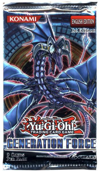 YuGiOh Generation Force Booster Pack 9 Cards Konami - ToyWiz
