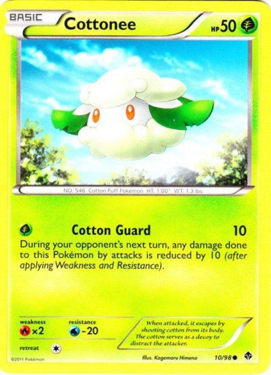 Pokemon Black White Emerging Powers Single Card Common Cottonee 10 ToyWiz