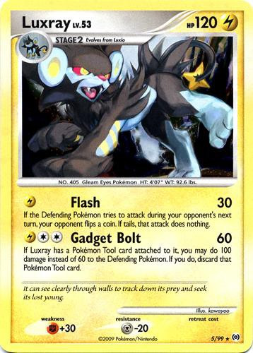 Pokemon Trading Card Game Platinum Arceus Single Card Rare Holo Luxray 5 Toywiz