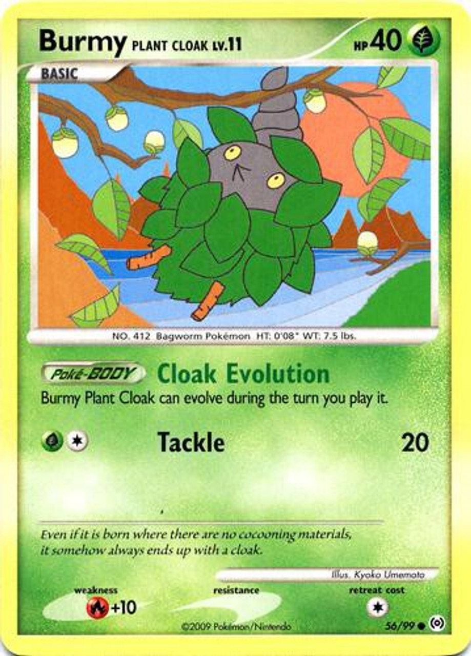 Pokemon Trading Card Game Platinum Arceus Single Card Common Burmy Plant Cloak 56 Toywiz - roblox avatar wont load roblox beyond codes 056