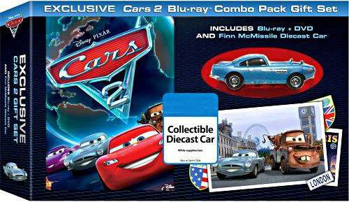 Disney Pixar Cars Cars 2 Cars 2 Bluray Combo Pack Gift Set Exclusive