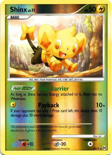 Pokemon Trading Card Game Platinum Arceus Single Card Rare Holo Shiny Shinx Sh12 Toywiz