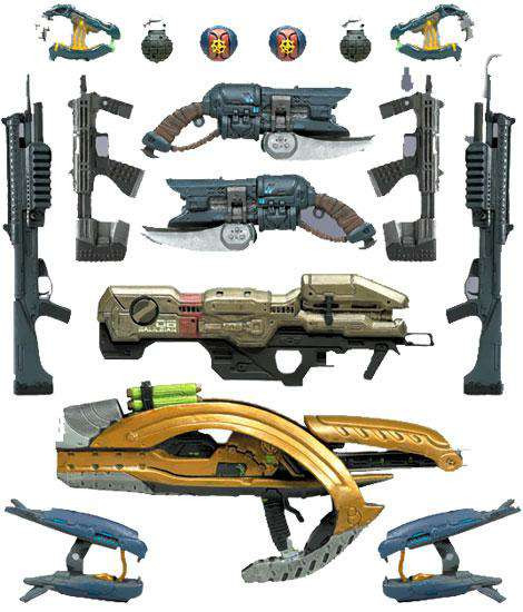 McFarlane Toys Halo 3 Series 7 Halo Wars Weapons Pack Exclusive ToyWiz