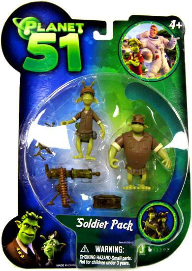 Planet 51 Soldier Pack Mini Figure 2-Pack