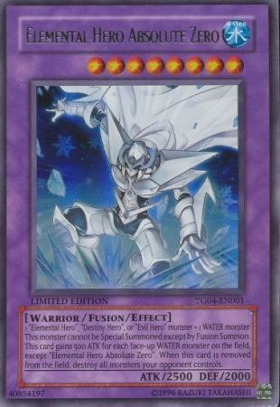 【激レア】遊戯王 E・HERO アブソルートZero YG04-JP001 YuGiOh Shonen Jump Single Card Ultra Rare Elemental Hero Absolute
