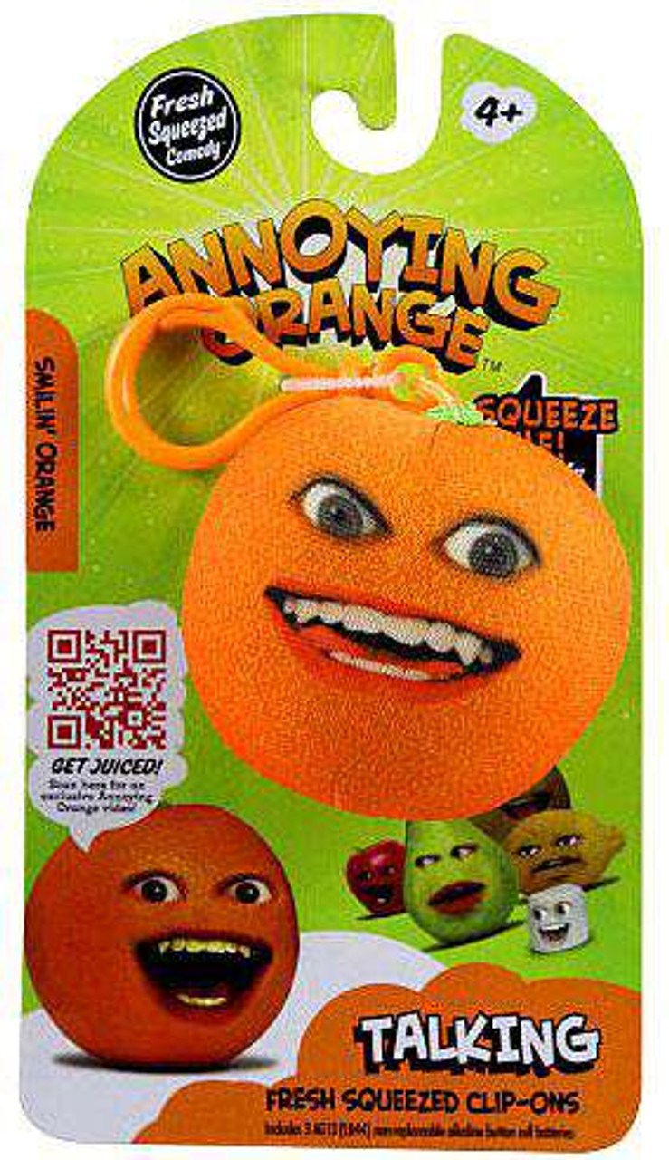 Annoying Orange Take Alongs Smiling Orange 2 25 Plush Clip On Talking Bridge Direct Toywiz - annoying orange plays roblox hello neighbor roblox jojos