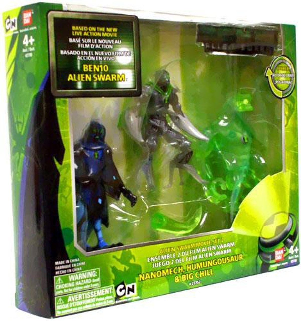 Ben 10 Alien Swarm Alien Swarm Movie Set 2 4 Action Figure Set Bandai America ToyWiz Ben 10 Alien Swarm Alien Swarm Movie Set 2 4 Action Figure Set Bandai America ToyWiz