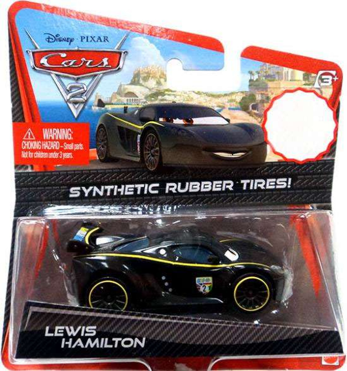 Disney Pixar Cars Cars 2 Synthetic Rubber Tires Lewis Hamilton Exclusive 155 Diecast Car Mattel Toys Toywiz