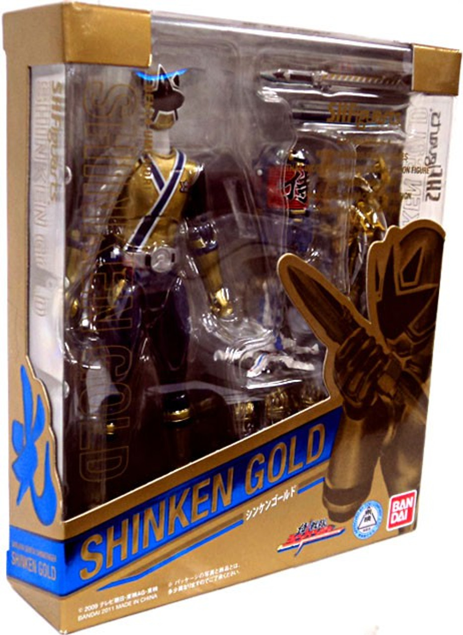Power Rangers Samurai S H Figuarts Shinken Gold Exclusive Action Figure Bandai Japan Toywiz - gold samurai roblox