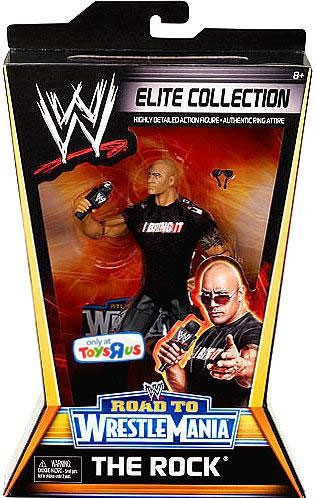 WWE Wrestling Elite Collection WrestleMania 27 The Rock Exclusive