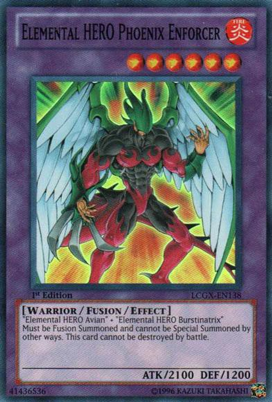 Yugioh Gx Legendary Collection 2 Single Card Super Rare Elemental Hero Phoenix Enforcer Lcgx En138 Toywiz - elemental war i phoenix code i roblox