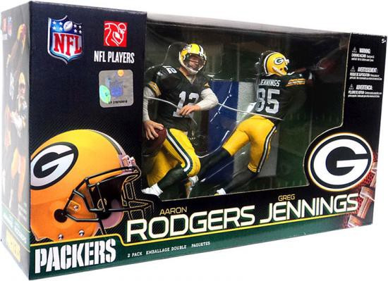 McFarlane Toys NFL Green Bay Packers Sports Picks Aaron Rodgers Greg Jennings Action Figure 2