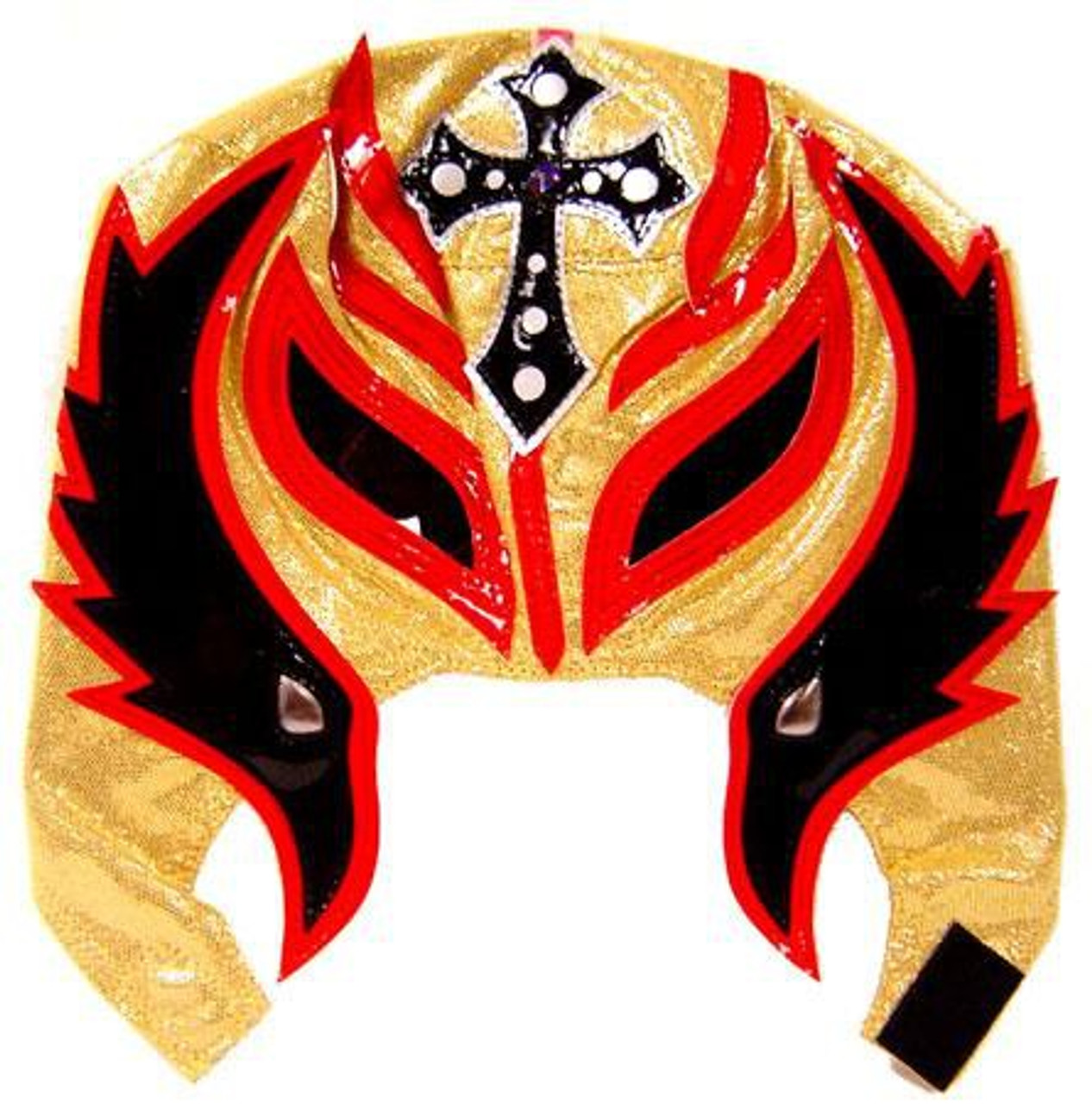 Wwe Wrestling Rey Mysterio Replica Mask Youth Black Red Gold Figures Toy Co Toywiz