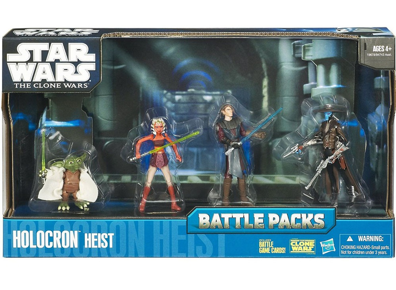 Star Wars The Clone Wars 2010 Battle Packs Holocron Heist 3 75 Action Figure 4 Pack Hasbro Toys Toywiz - roblox jedi temple on ilum custom