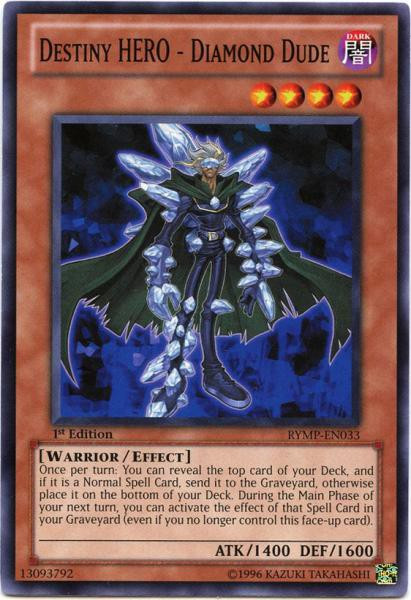 YuGiOh GX Ra Yellow MegaPack Single Card Common Destiny HERO Diamond