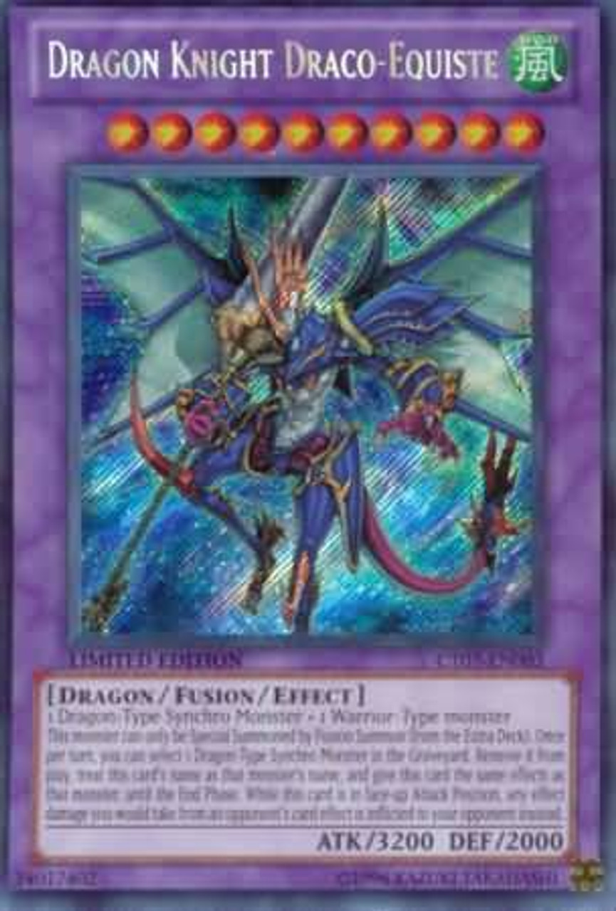 Yugioh 5ds 2010 Collector Tin Single Card Secret Rare Dragon Knight Draco Equiste Ct07 En003 Toywiz - roblox draco dragon