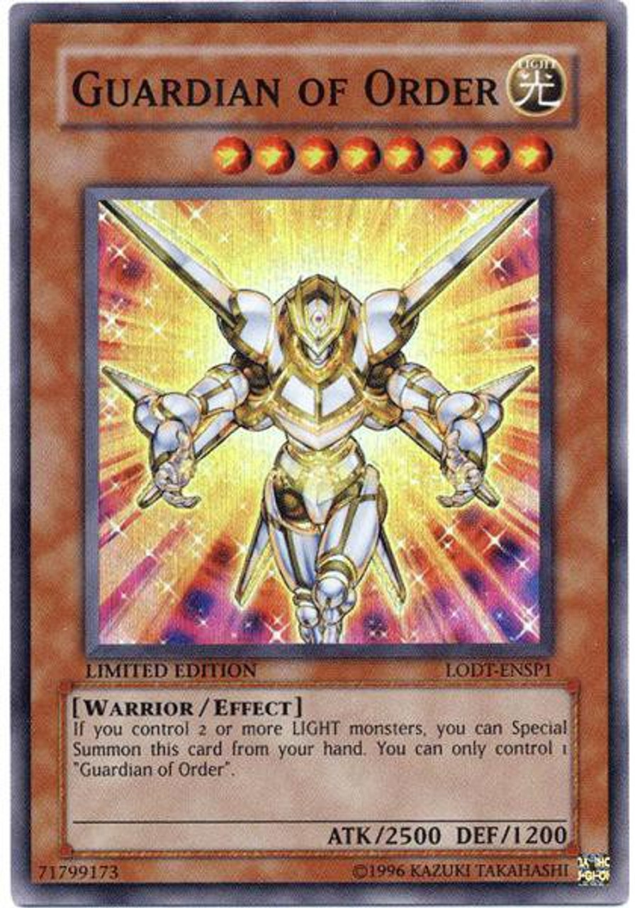 YuGiOh GX Light of Destruction Single Card Super Rare Guardian of Order LODT-ENSP1 - ToyWiz