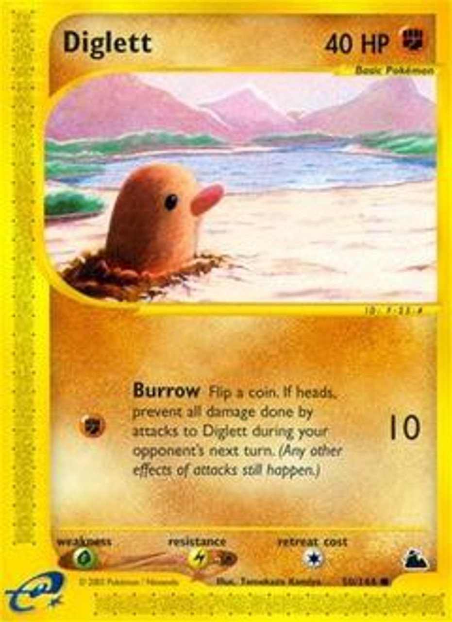 Pokemon Skyridge Single Card Common Diglett 50 Toywiz - roblox diglett