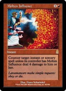 Magic The Gathering Odyssey Single Card Rare Molten Influence 207