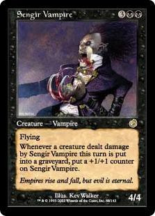 Magic The Gathering Torment Single Card Rare Sengir Vampire 80 ToyWiz