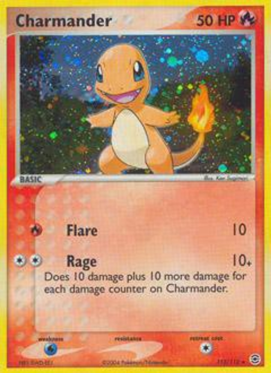 Where To Get Charmander In Pokemon Leaf Green Pokemon EX Fire Red Leaf Green Single Card Rare Holo Charmander 113