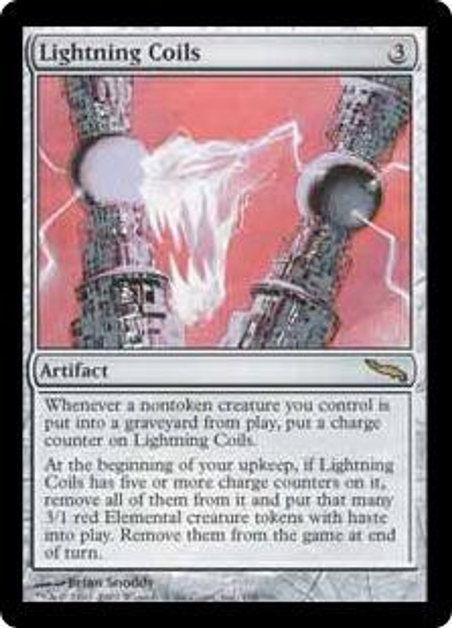 Magic The Gathering Mirrodin Single Card Rare Lightning Coils 198 Toywiz - roblox catalog ice coil