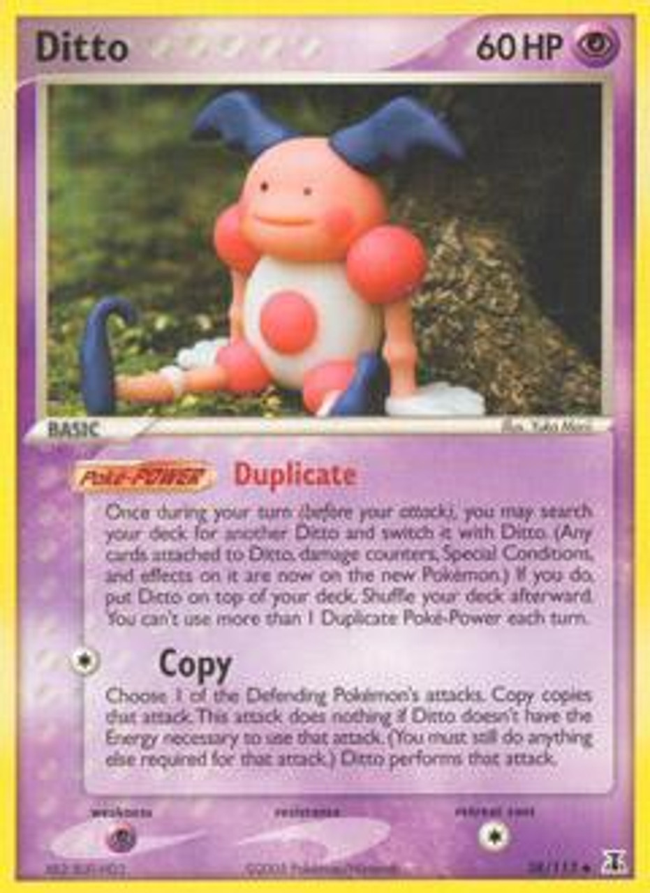 Pokemon Ex Delta Species Single Card Uncommon Ditto 38 Toywiz - pokemon fighters roblox ditto code