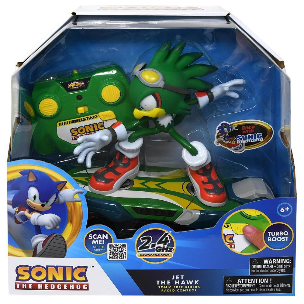Sonic The Hedgehog Free Riders Jet the Hawk RC Figure NKOK ToyWiz