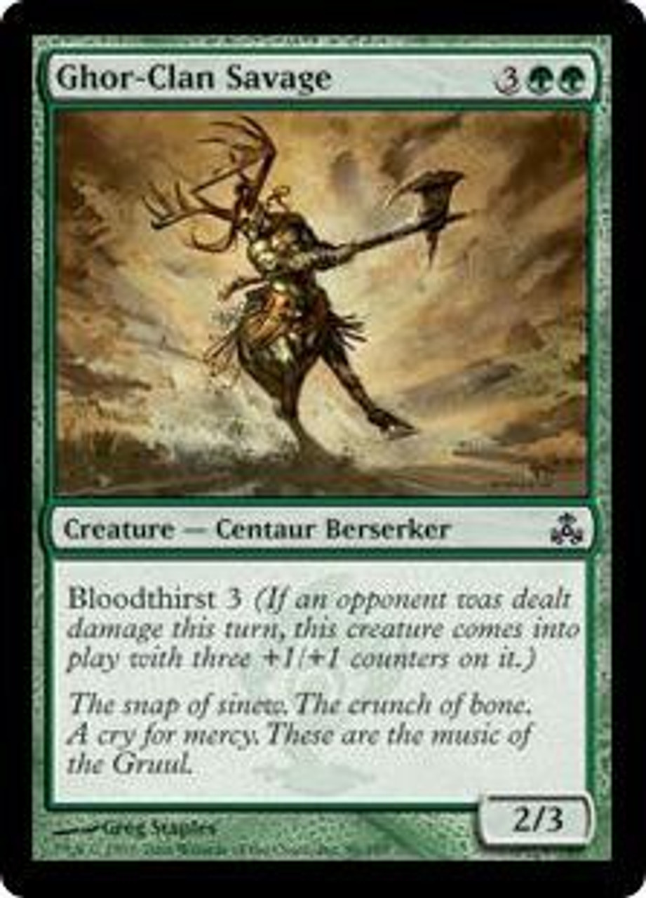 MtG Guildpact Common Ghor-Clan Savage #86