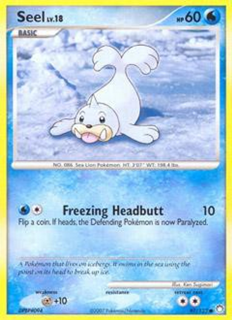 Pokemon Diamond & Pearl Mysterious Treasures Common Seel #97