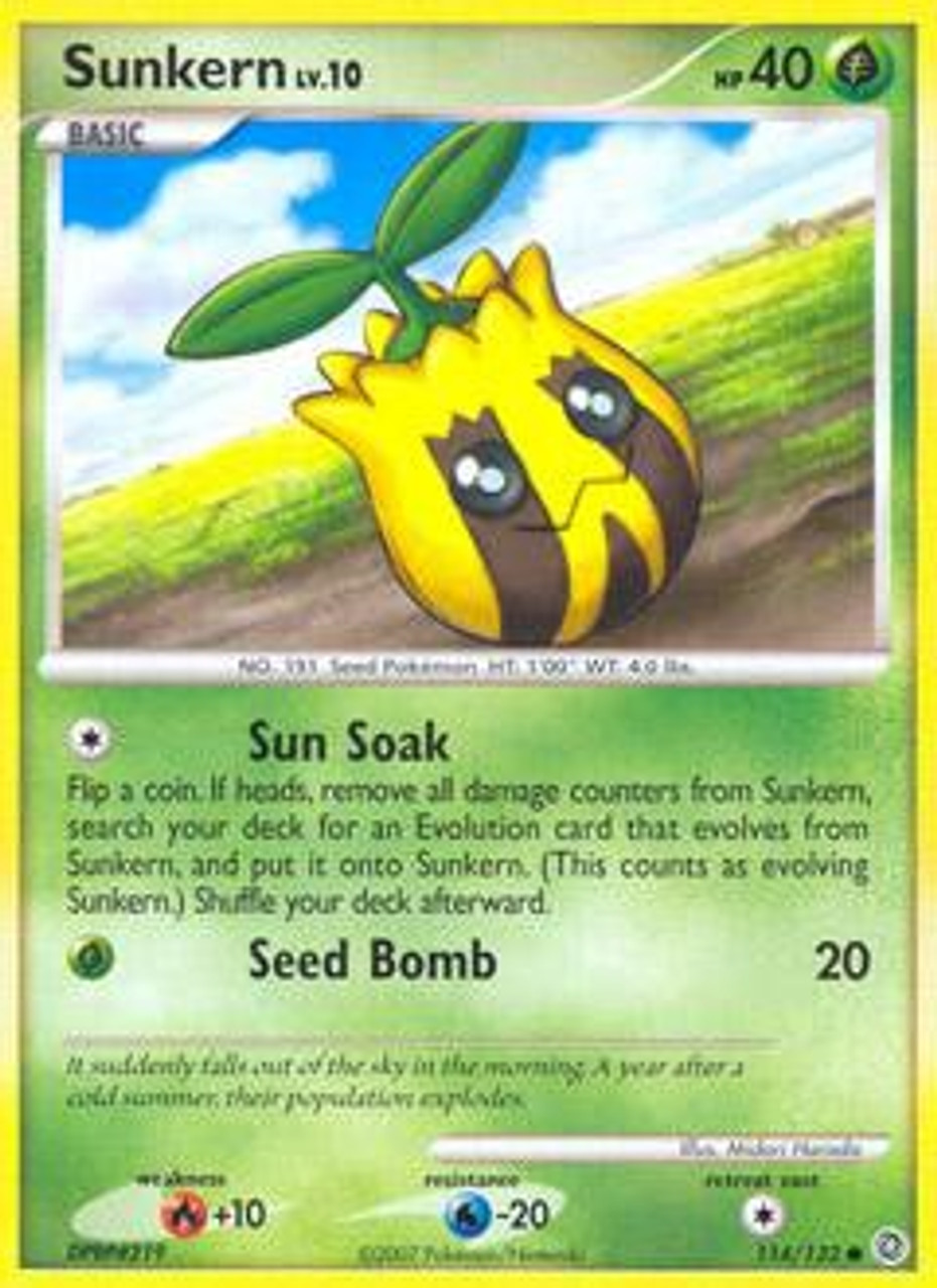 Pokemon Diamond Pearl Secret Wonders Single Card Common Sunkern 114 Toywiz