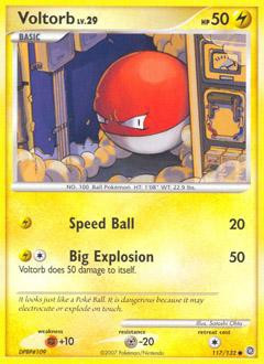 Pokemon Diamond Pearl Secret Wonders Single Card Common Voltorb 117 Toywiz