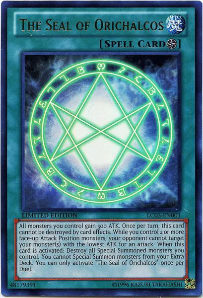 YuGiOh Legendary Collection 3 Single Card Ultra Rare The Seal of