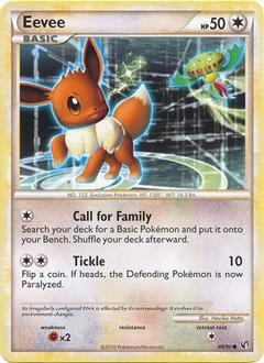 Pokemon Heartgold Soulsilver Undaunted Single Card Common Eevee 48 Toywiz