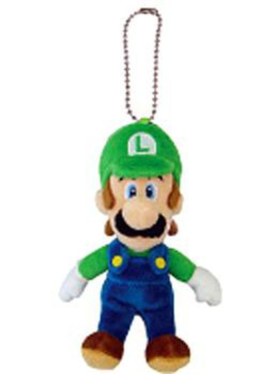 Super Mario Bros Luigi 5 Plush Keychain San Ei Toywiz - plush luigi roblox