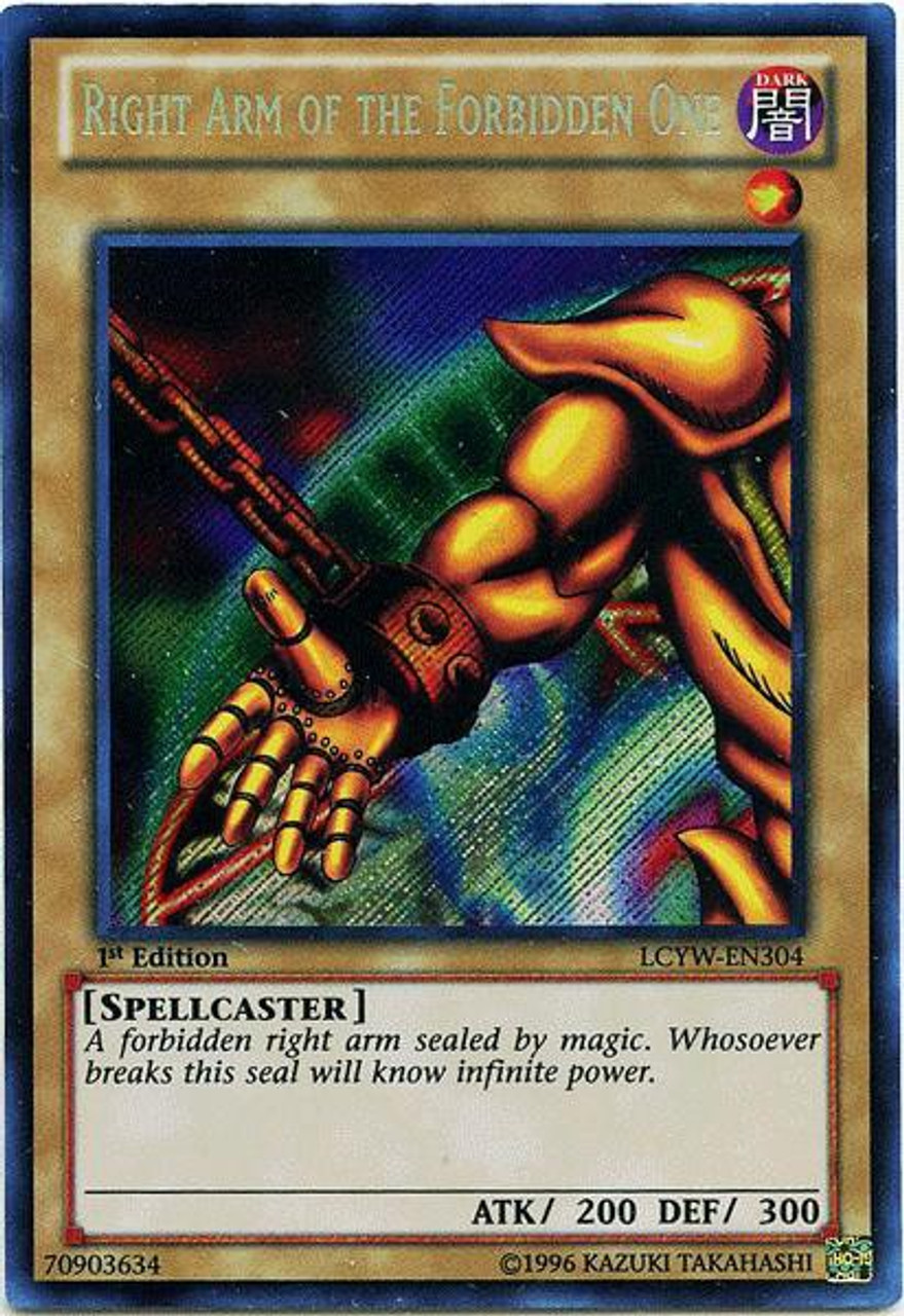 Yugioh Legendary Collection 3 Single Card Secret Rare Right Arm Of The Forbidden One Lcyw En304 Toywiz - seal knife roblox