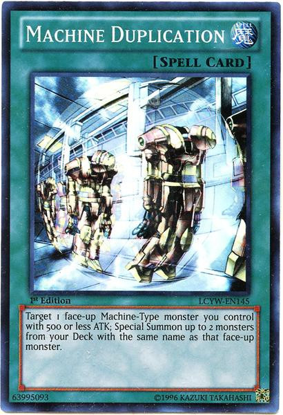 YuGiOh Legendary Collection 3 Single Card Super Rare Machine Duplication LCYWEN145 ToyWiz