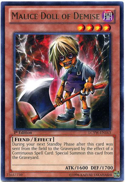 YuGiOh Legendary Collection 3 Single Card Rare Malice Doll of Demise