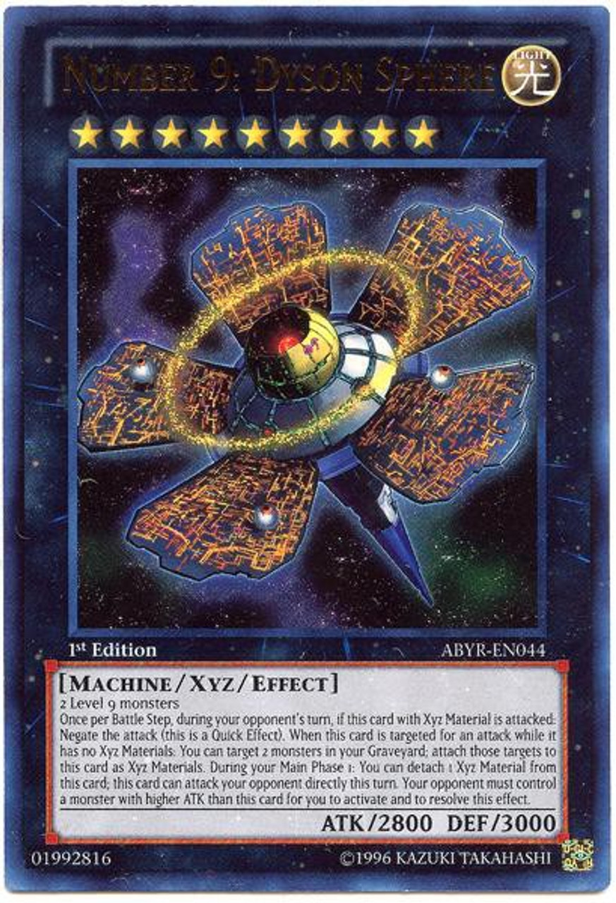 Yugioh Zexal Abyss Rising Single Card Ultra Rare Number 9 Dyson