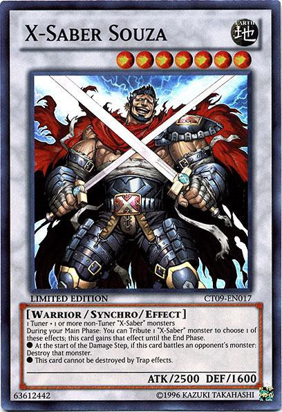 YuGiOh Holiday Tin Promo Single Card Super Rare X-Saber Souza CT09