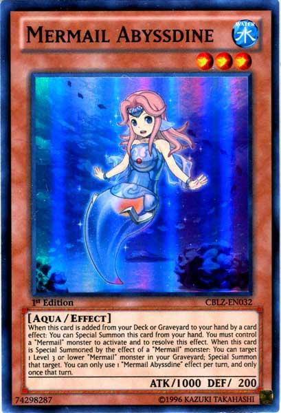 Yu-Gi-Oh! Mermail Abysstrite (CBLZ-EN050) – Super Rare, 1st Edition Aus Dem Cosmo Blazer Set