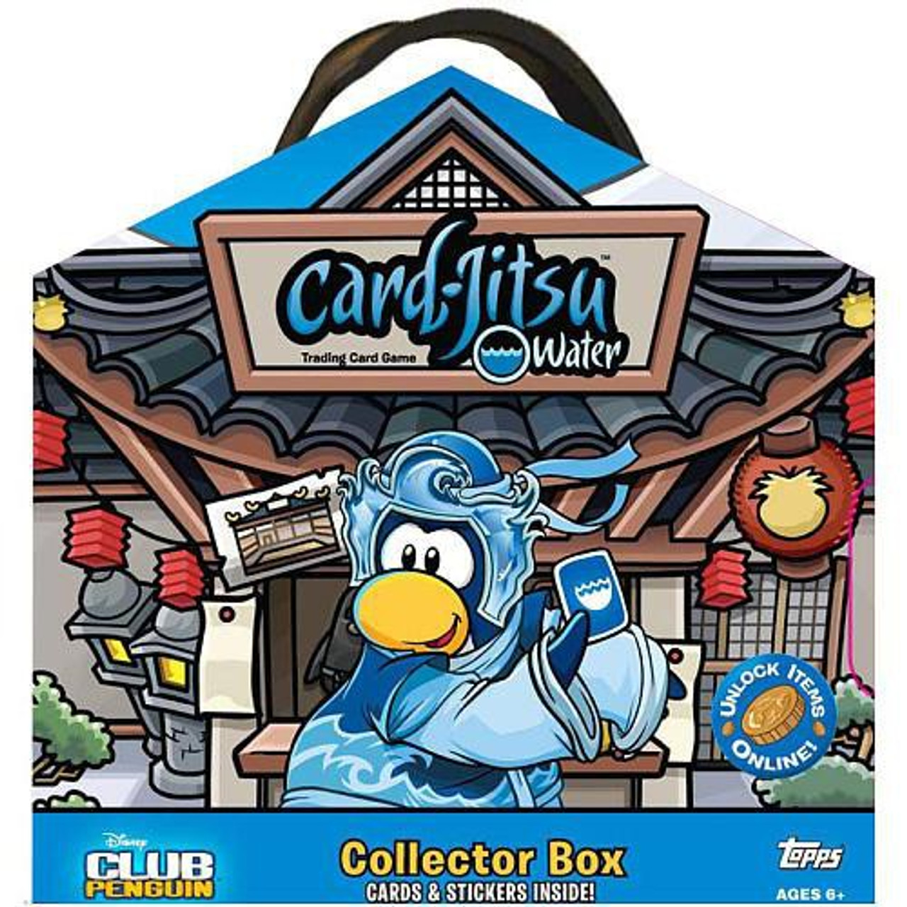 Club Penguin Card Jitsu Trading Card Game Water Series 4 Dojo Collector Box 2010 Topps Toywiz