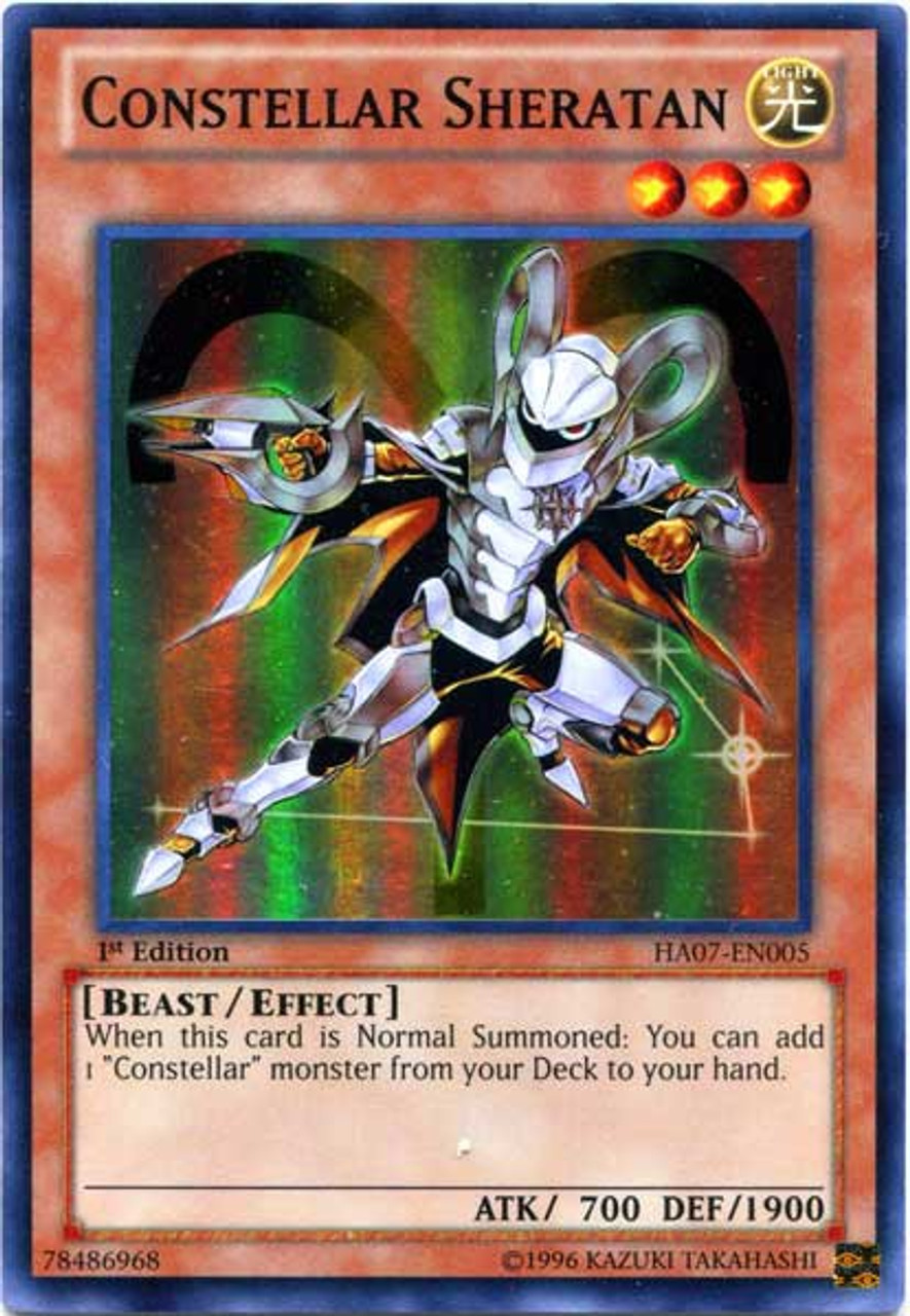 Yugioh Zexal Hidden Arsenal 7 Knight Of Stars Single Card Super Rare Constellar Sheratan Ha07 En005 Toywiz - roblox assassin weapon rarity chart