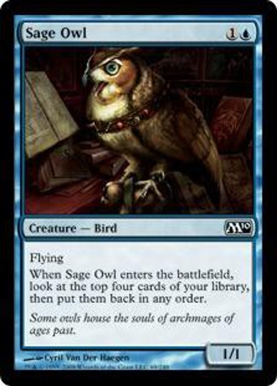 Magic The Gathering Magic 2010 Single Card Common Sage Owl 69 Toywiz - find the owl robloxian highschool youtube