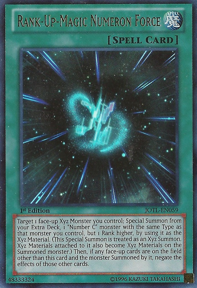 YuGiOh Zexal Judgment of the Light Single Card Ultra Rare RankUpMagic Numeron Force JOTLEN059