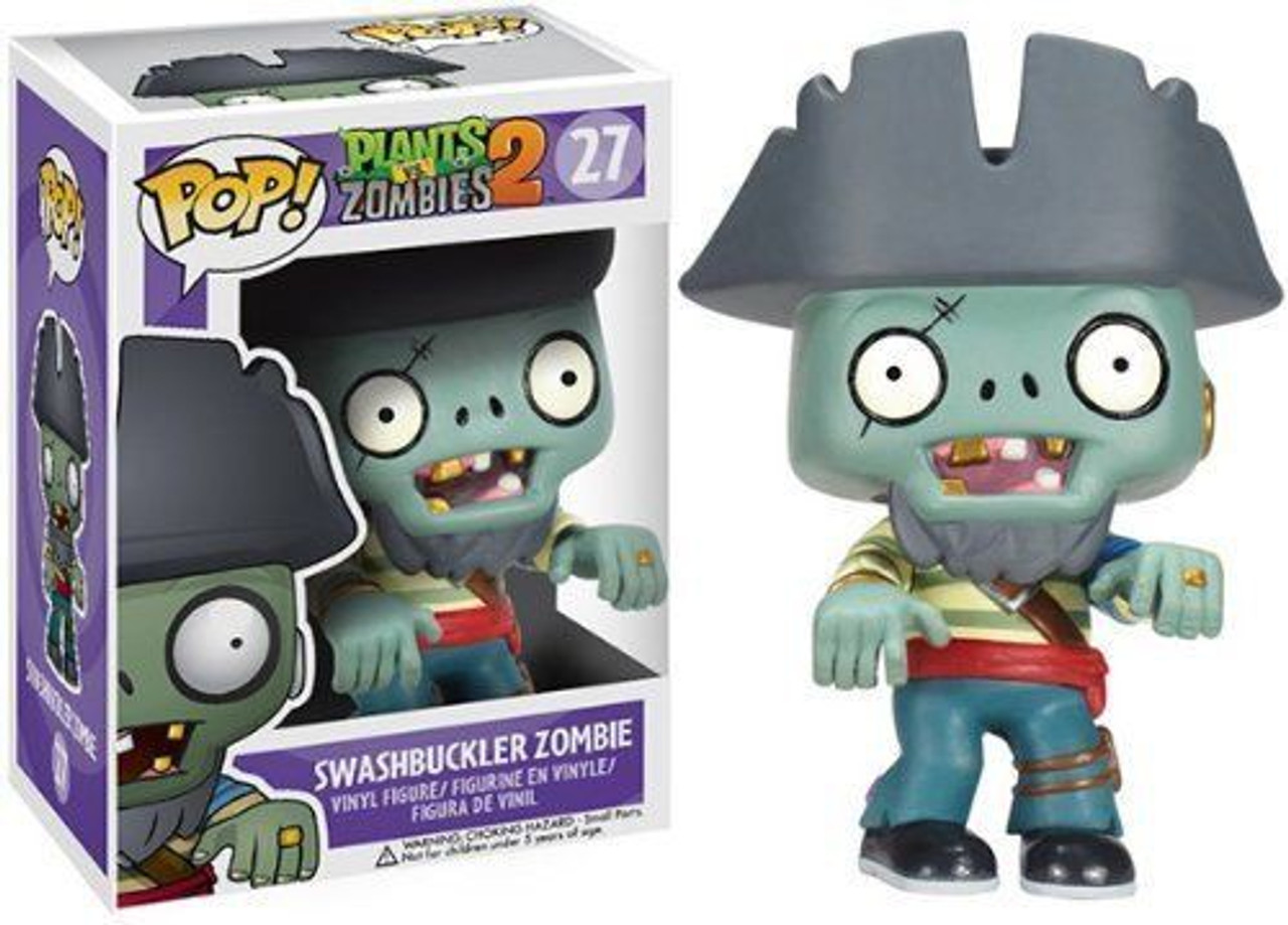 Funko Plants Vs Zombies 2 Pop Games Swashbuckler Zombie Vinyl Figure 27 Toywiz 2237